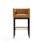 Manhattan Comfort Kingsley Barstool in Camel and Dark Walnut (Set of 2) 2-BS012-CL - alternate 5